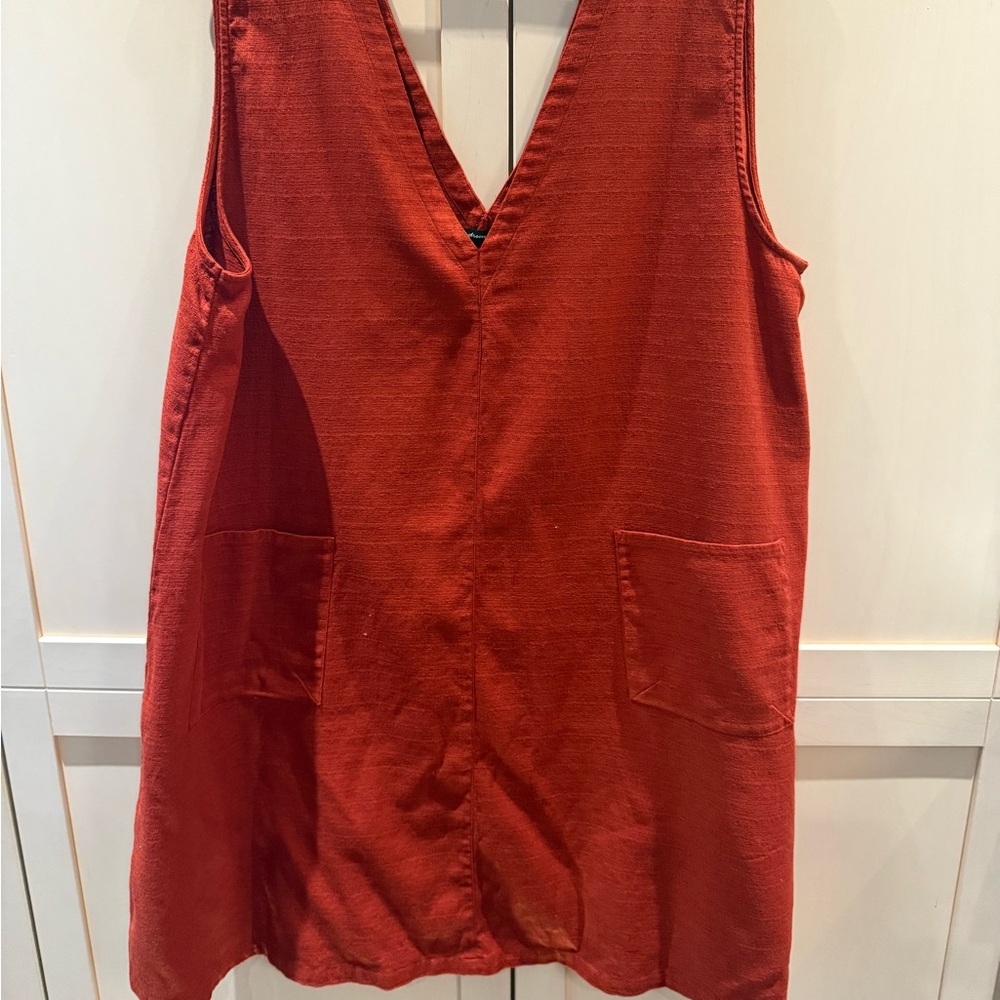 Rust /Orange sleeveless layering piece